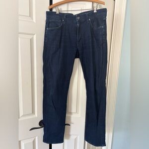 34 HERITAGE Classic Men's Dark Blue Straight Jeans